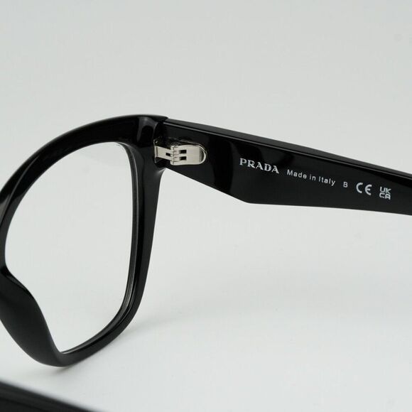NEW Prada PR20ZV 16K1O1 Black Women Cat Eye Eyeglasses PR 20ZV - Picture 7 of 10